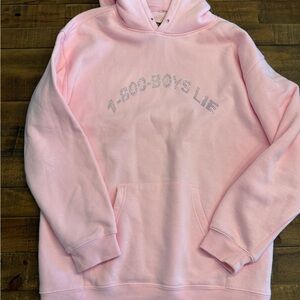 Boys Lie original pink hoodie 1-800 remix collection